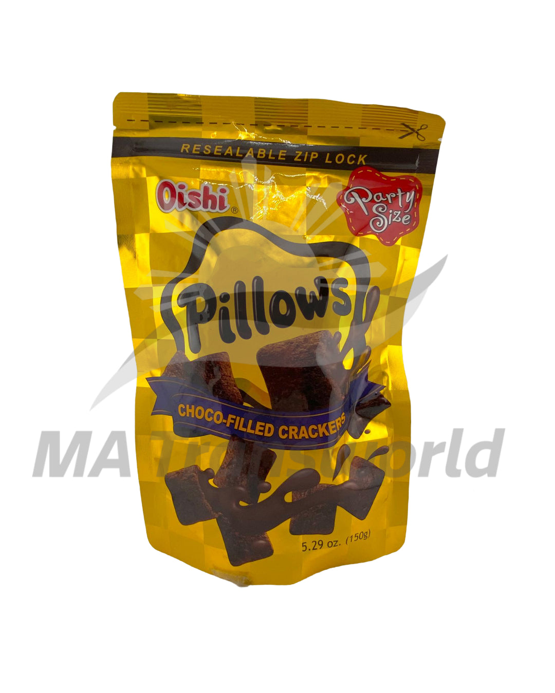 Oishi Pillows Choco-Filled Crackers 150g