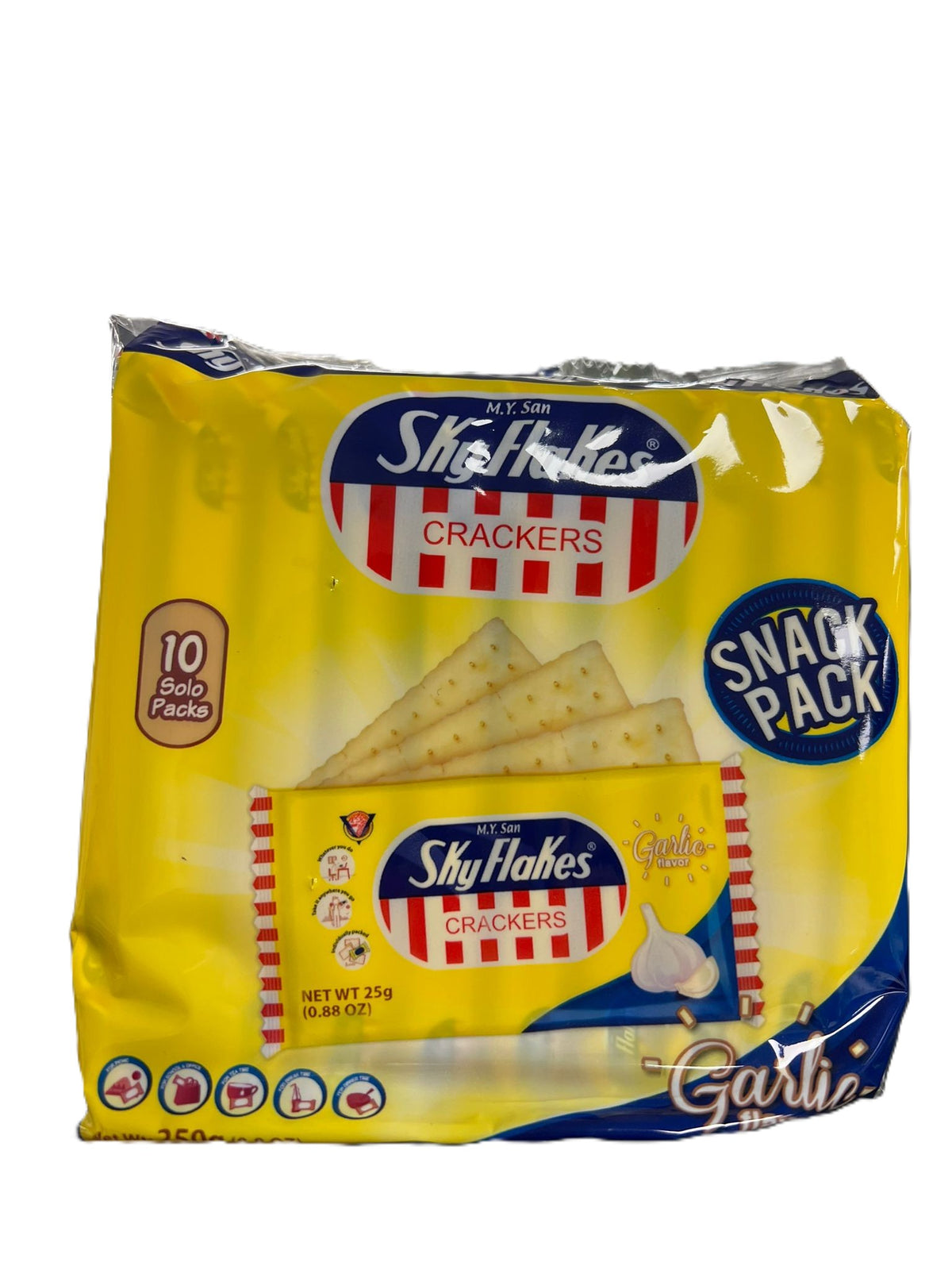My San Sky Flakes Crackers Garlic 250g