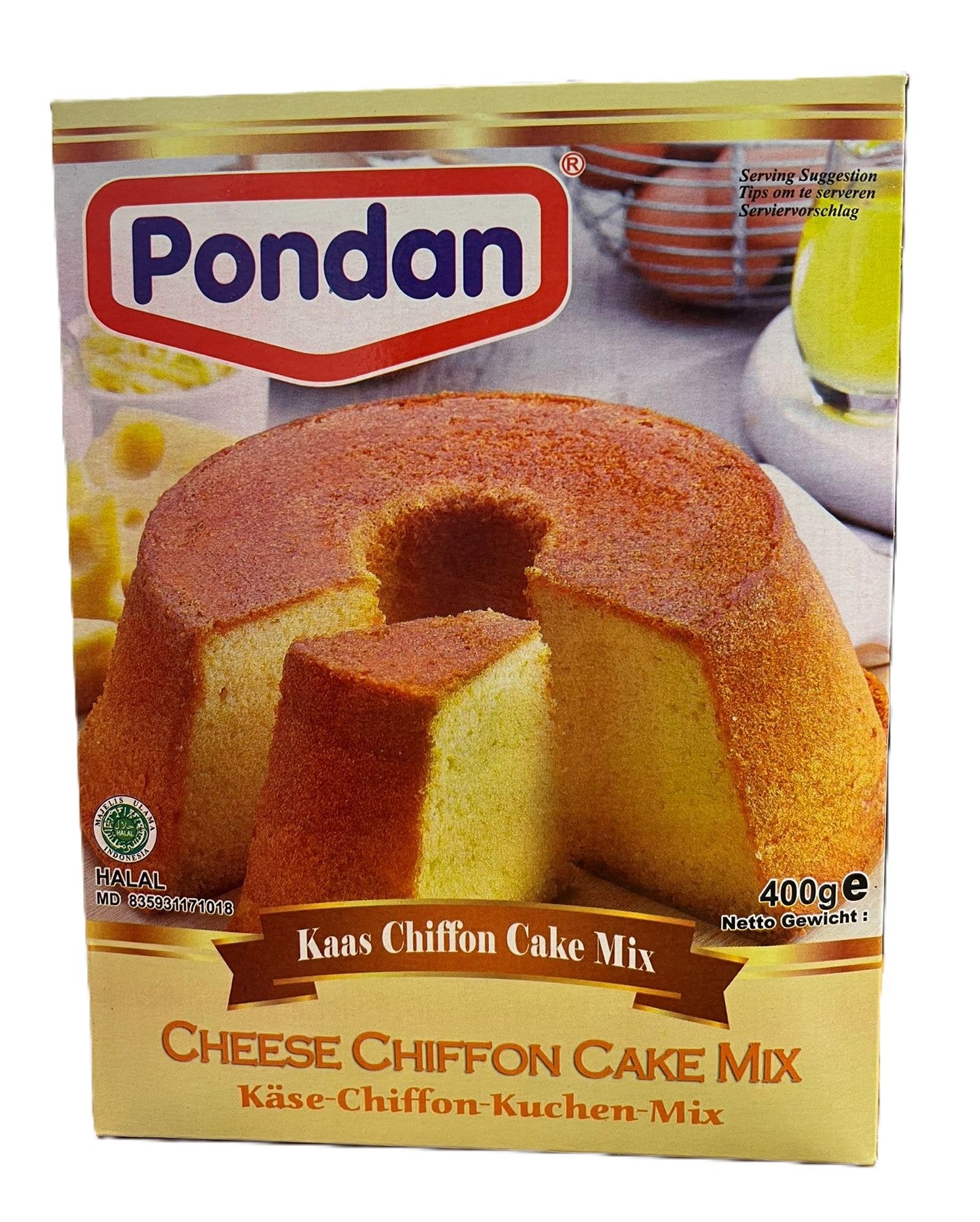 Pondan Chiffon Cheese 400g