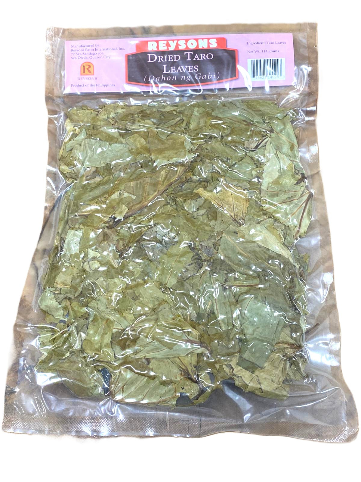 Reysons Dried Taro Leaves 114g