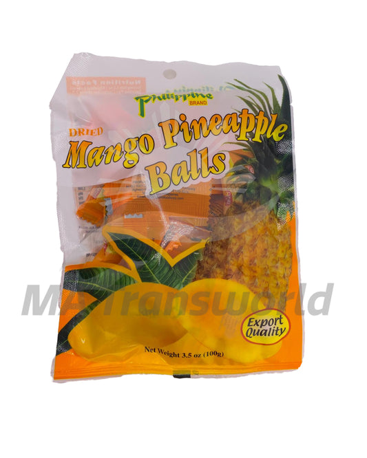 Philippine Brand Dried Mango and Pineapple Balls 100g
