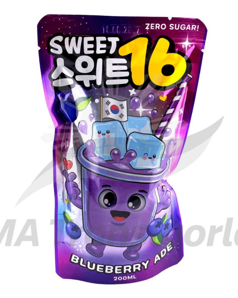 Sweet16 Blueberry Ade Zero Sugar 200ml