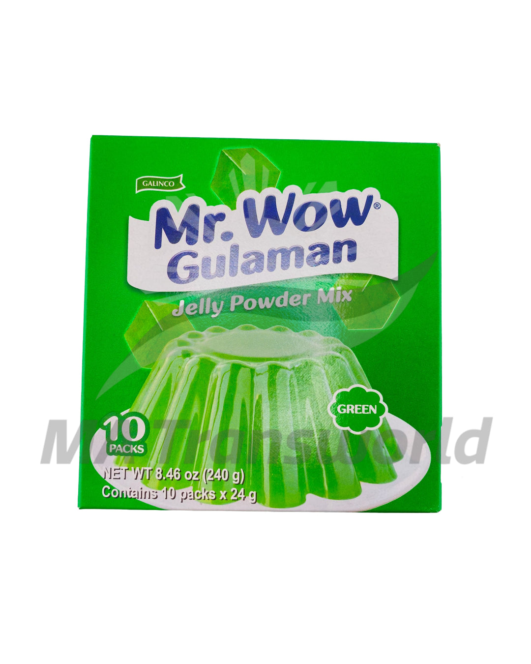 Mr. Wow Gulaman Green Single 24g