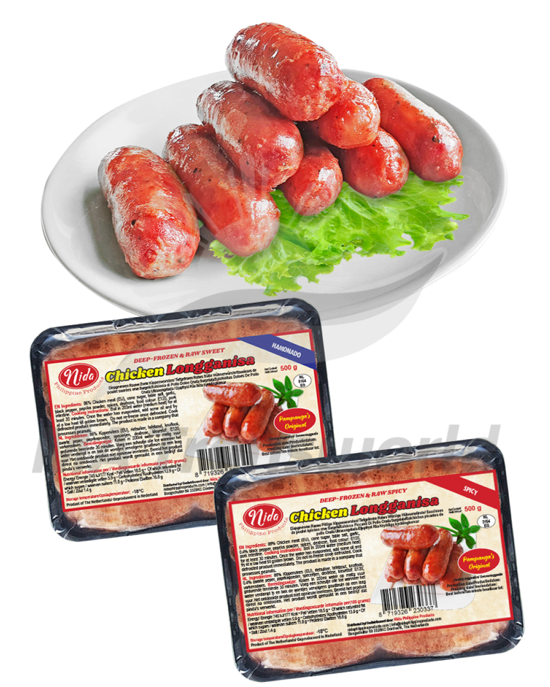 Nida Longganisa Chicken Spicy 500g