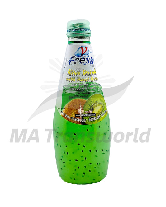 V-Fresh Thai Kiwi Tea Drink with Basil Seed 290ml