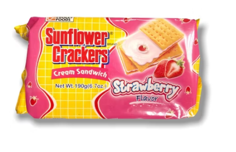 SUNFLOWER CRACKER STRAWBERRY 190G