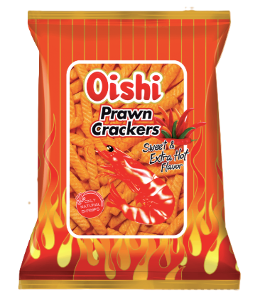 Oishi Prawn Crackers Sweet & Extra Hot 90g