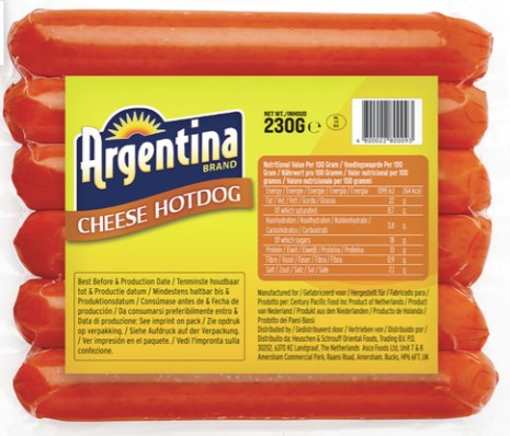 Argentina Käse Hotdog 230g