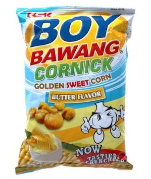 Boy Bawang Corn Snack Golden Sweet Butter Flavor 90g