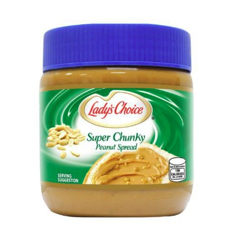 Ladys Choice Peanut Butter Chunky 340gr