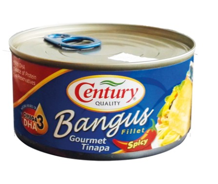 Century Bangus Milkfish Fillet Spicy 184g