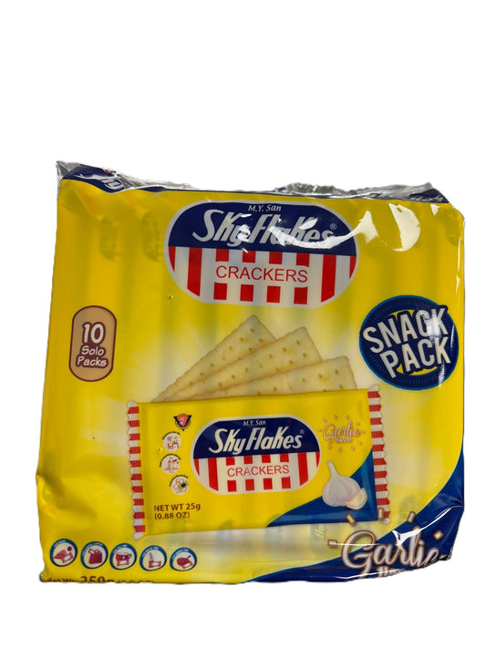 My San Sky Flakes Crackers Garlic 250g