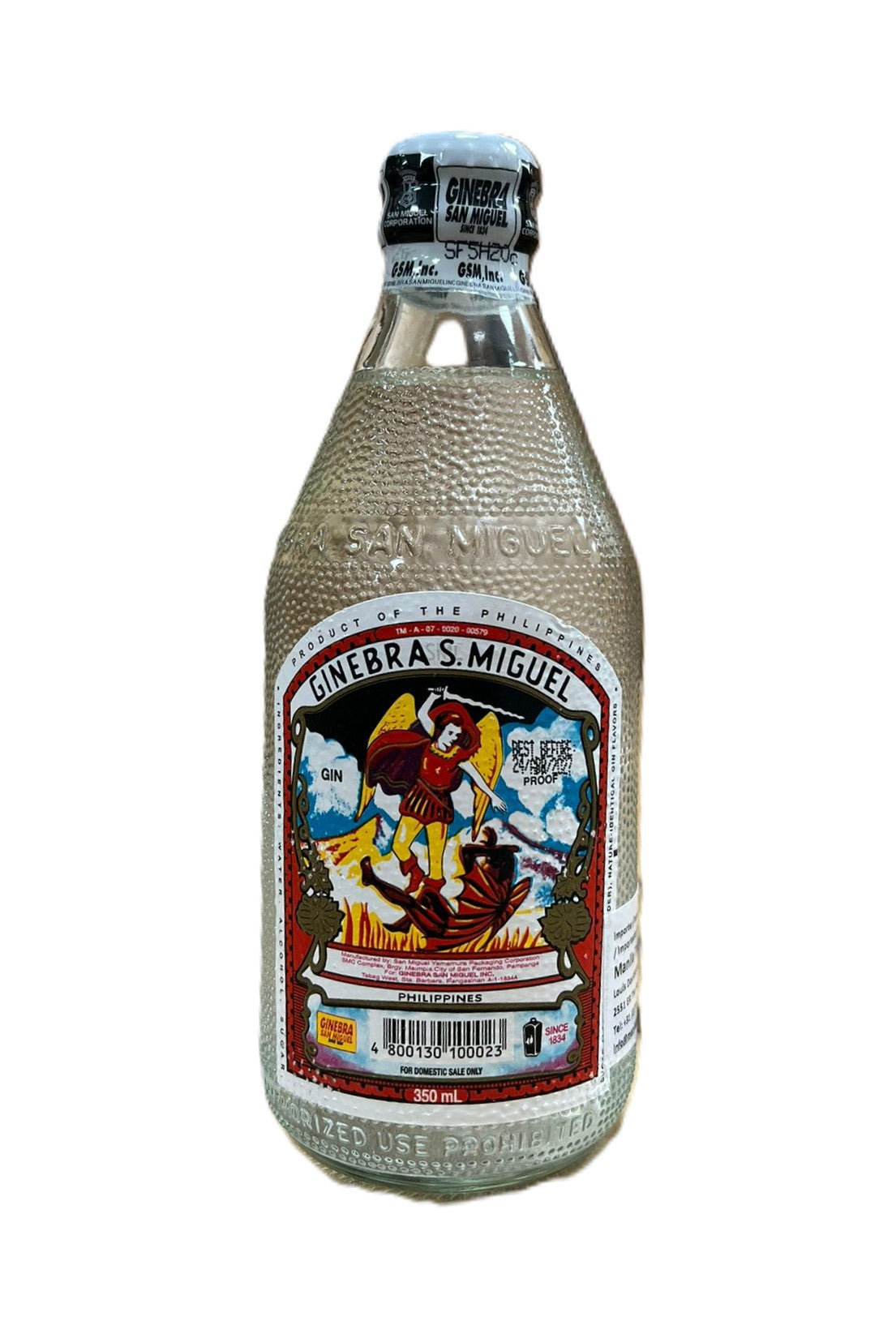 Ginebra Gin Round Bilog 350ml