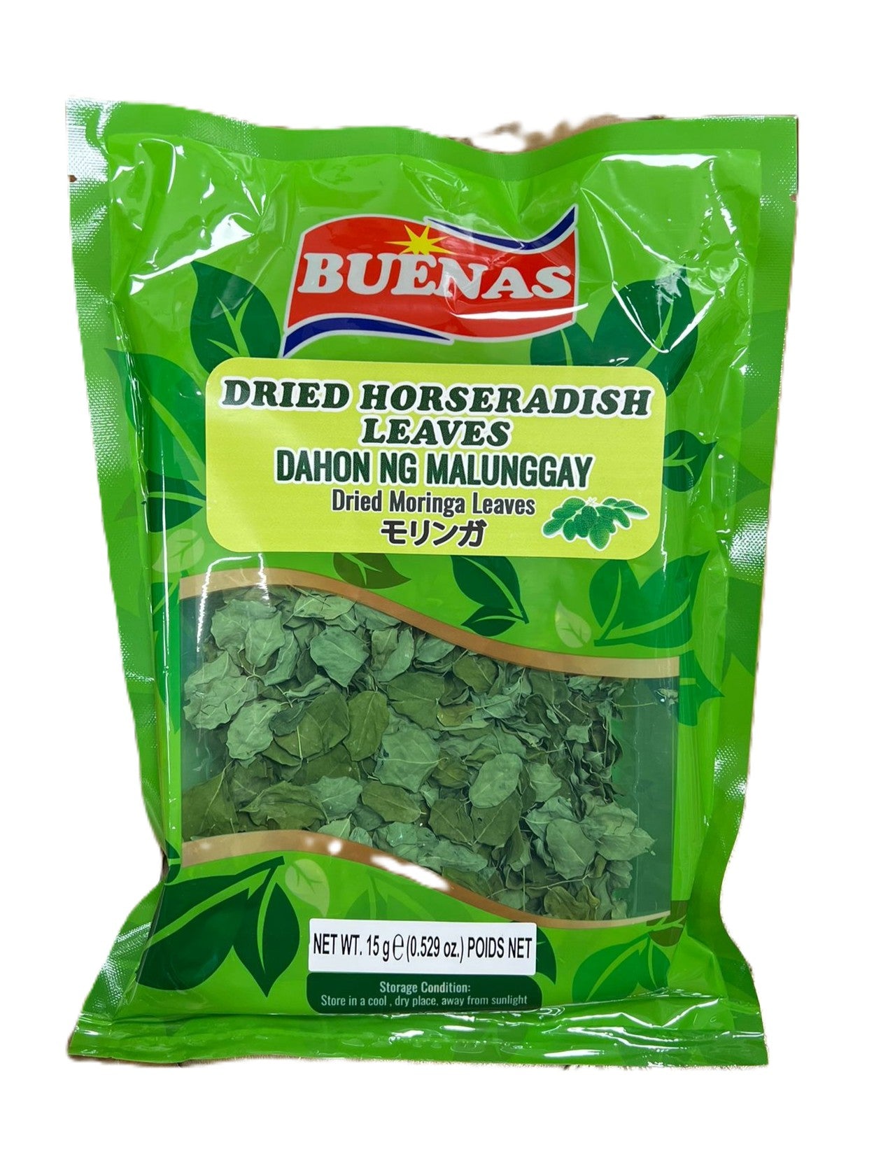 Buenas Dried Horseradish Leaves Malunggay 15g