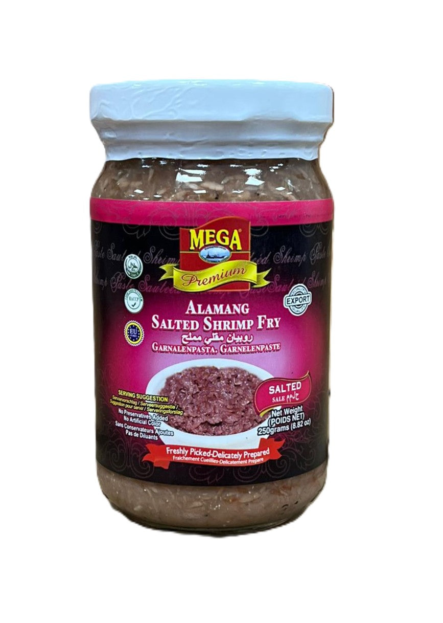 Mega Alamang Salted Shrimp Fry pink 250 gr
