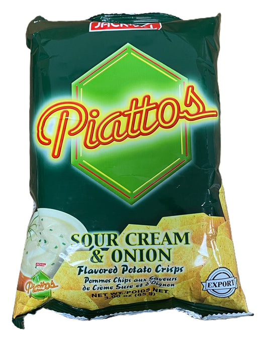 JACK & JILL PIATTOS SOUR CREAM & ONION 85G