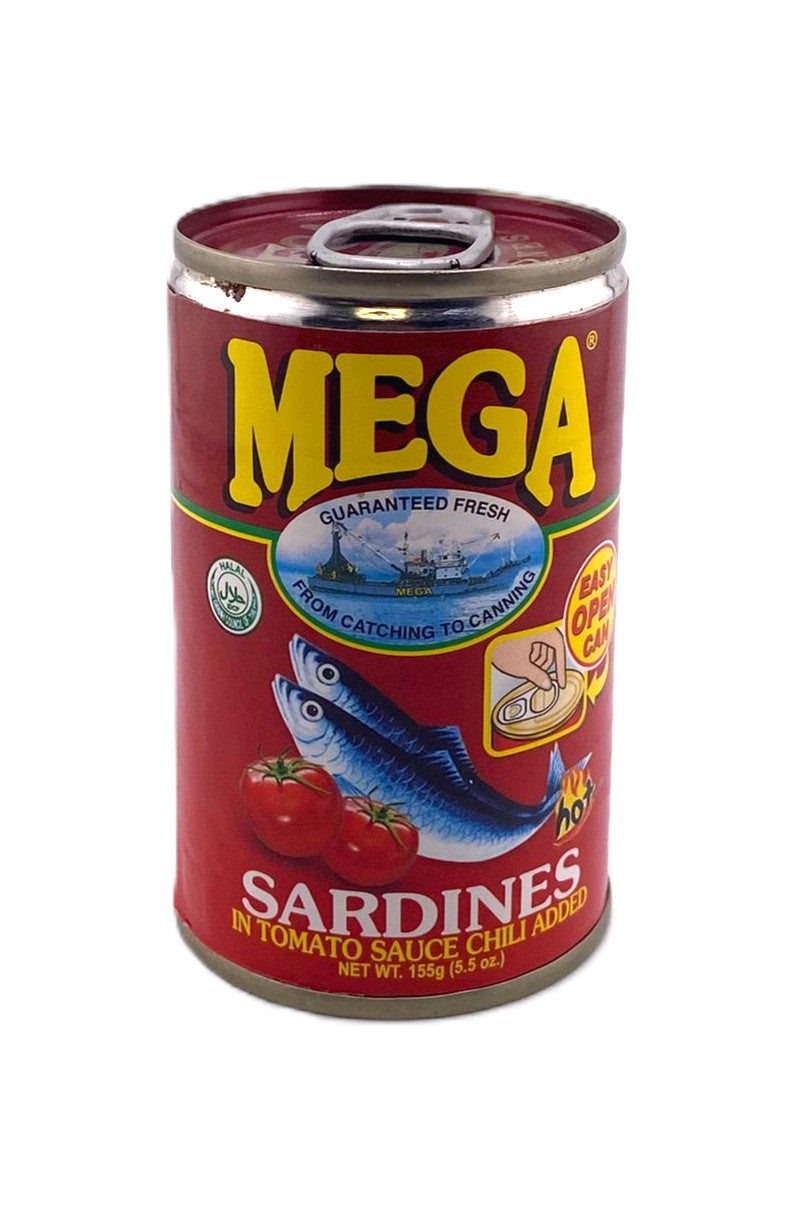Mega Sardines in Tomato Sauce with Chilli red 155g