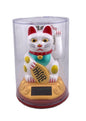 Lucky Cat White - Solar 12cm