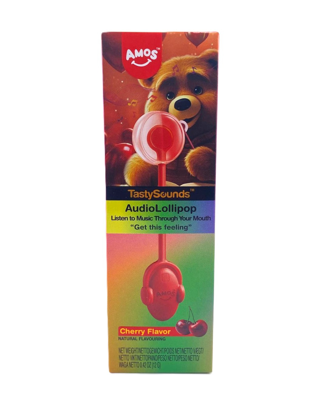 Tasty Sounds Lollipop Cherry with Music 12g