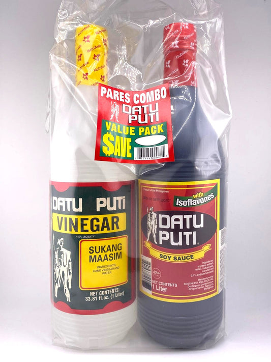 Datu Puti Value Pack Soy Sauce and Vinegar 2x1L