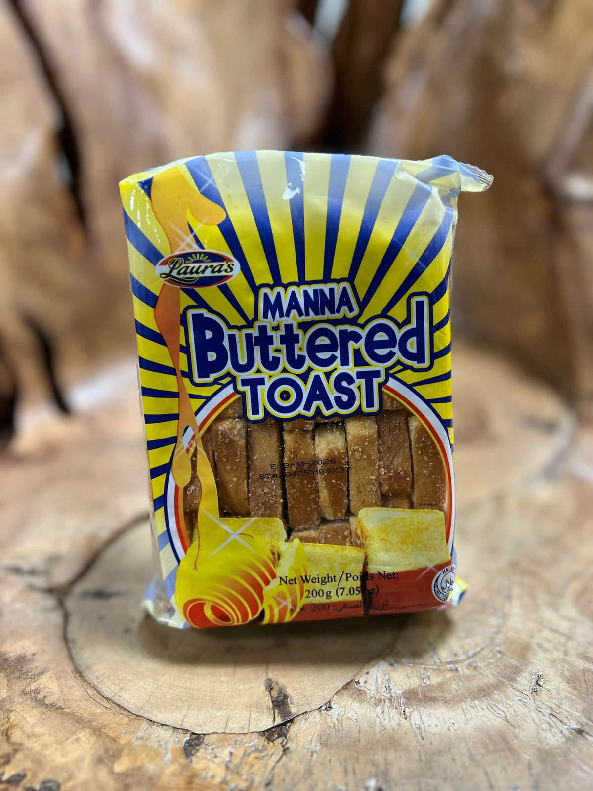 Laura's Manna Buttered Toasts Wrapper 200g
