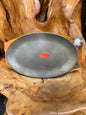Sizzling Hot Plate with Handle & Wooden Tray