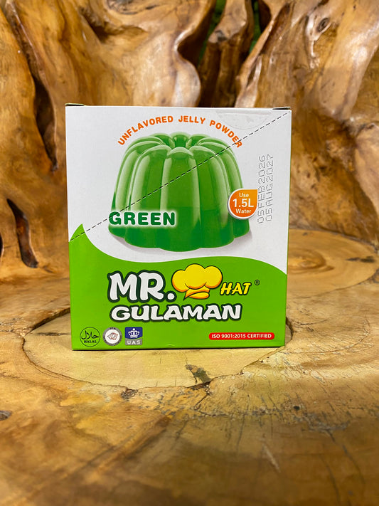Mr. Hat Gulaman Jelly Powder Green 25g