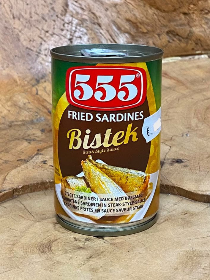 555 Sardines Fried Bistek 155g