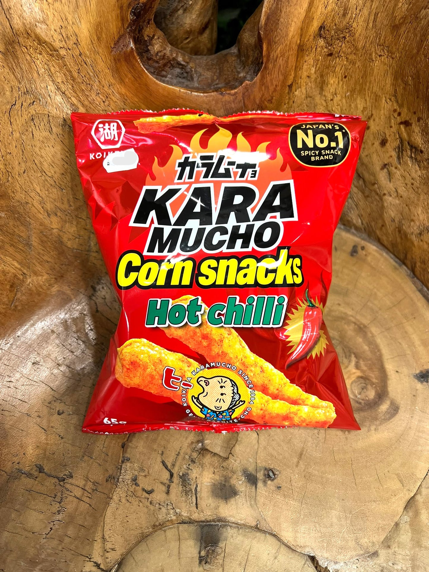 Koikeya Karamucho Mais Crisps Hot 65g