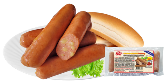 Nida Chicken Hotdog Cheese 9 sausages 500g